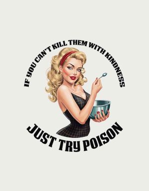 Just Try Poison retro pinup design - flat print artwork for the sassy mug
