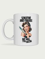 Sensitive And Fragile retro mug