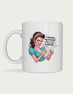Sassy mug - I Checked My Receipt retro pinup design