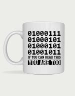 Funny programmer mug - Binary Geek