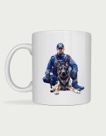 Gifts for K9 handlers - tactical officer and German Shepherd mug