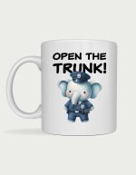 Police officer gift mug - Open the Trunk elephant