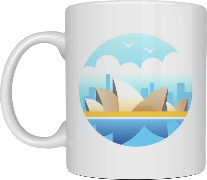 Australia mug - Sydney Opera House design