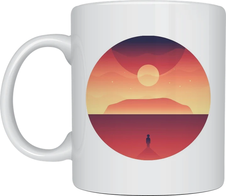 Australia mug - Uluru sunset design