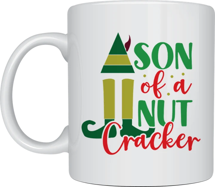 Son Of A Nutcracker elf mug