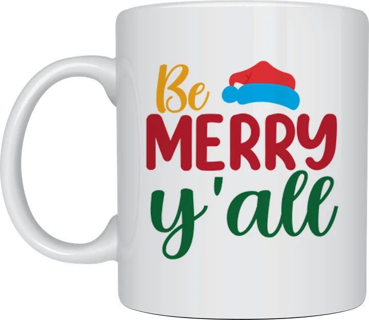 Be Merry Y'all mug