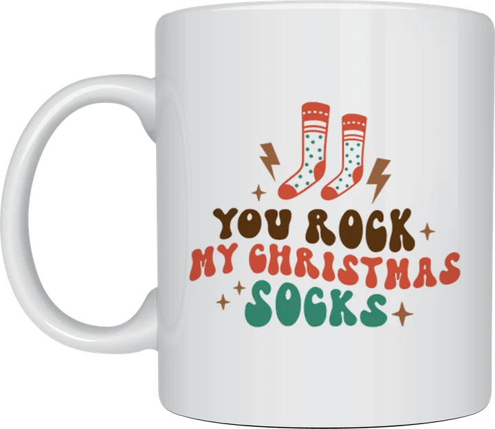 You Rock My Christmas Socks mug