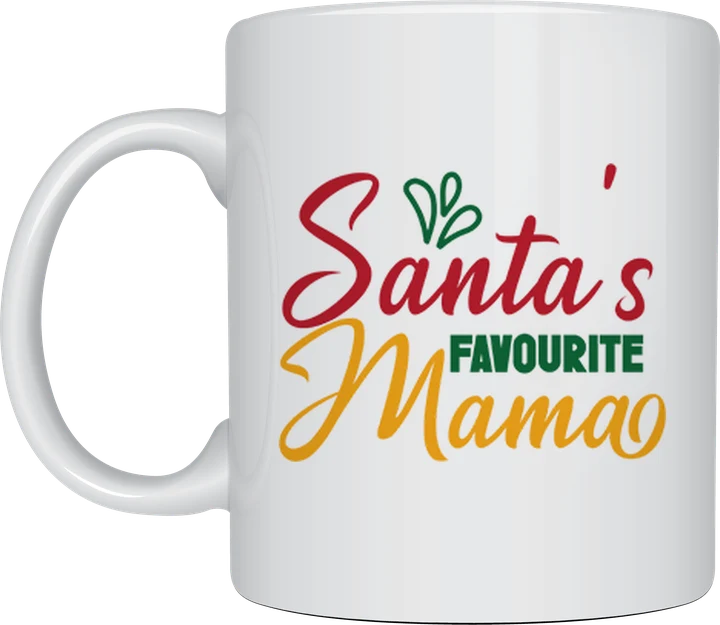 Christmas mug - Santa's Favourite Mama design