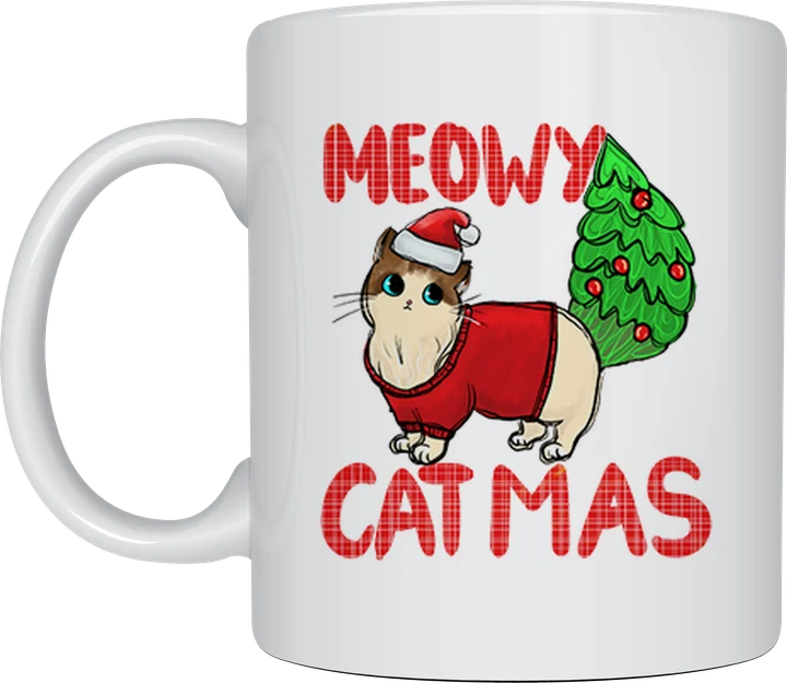 Meowy Catmas mug