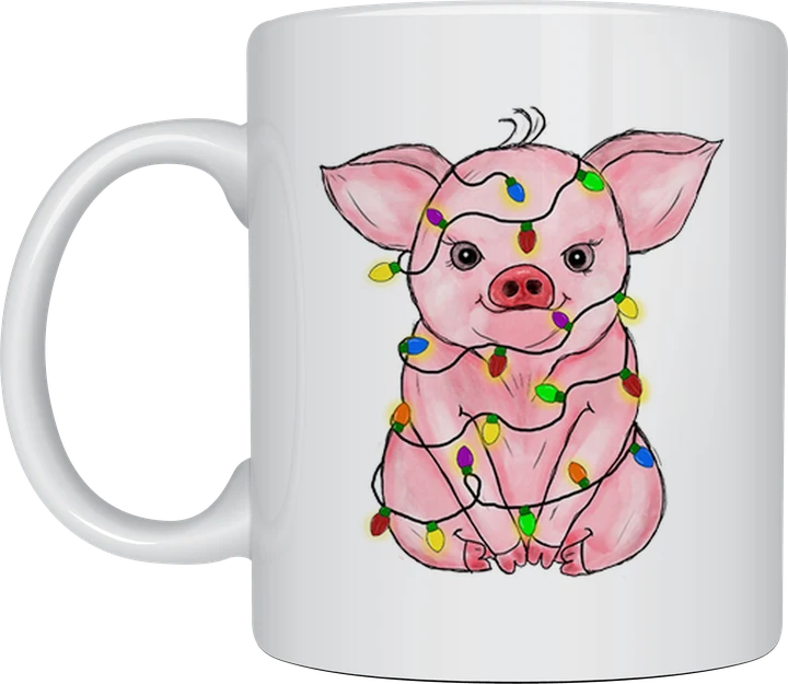 Christmas Piggy mug