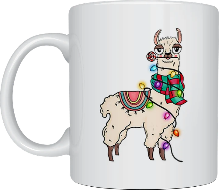 Christmas Llama mug