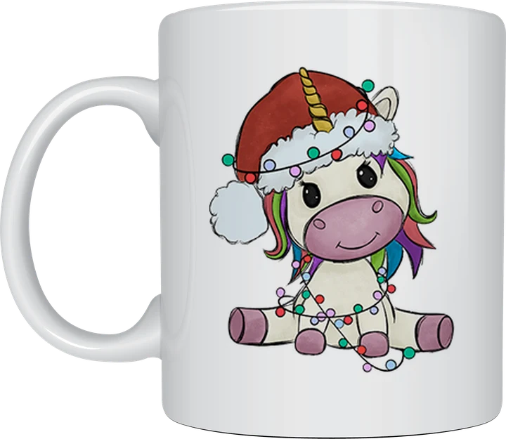 Christmas Unicorn mug