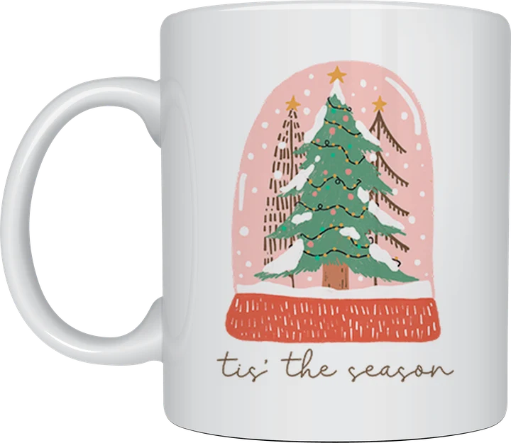 Tis The Season snow globe mug