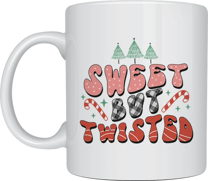 Funny christmas mug - Sweet But Twisted design