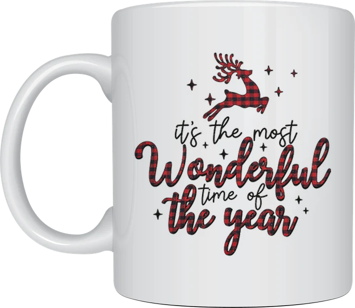 Wonderful Time reindeer mug