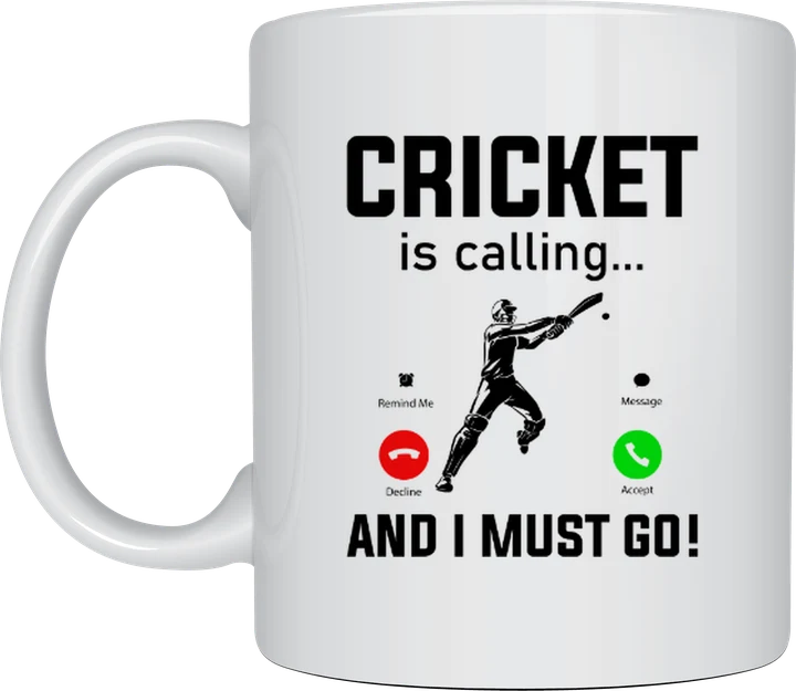 Cricket mug - Cricket Is Calling phone call design