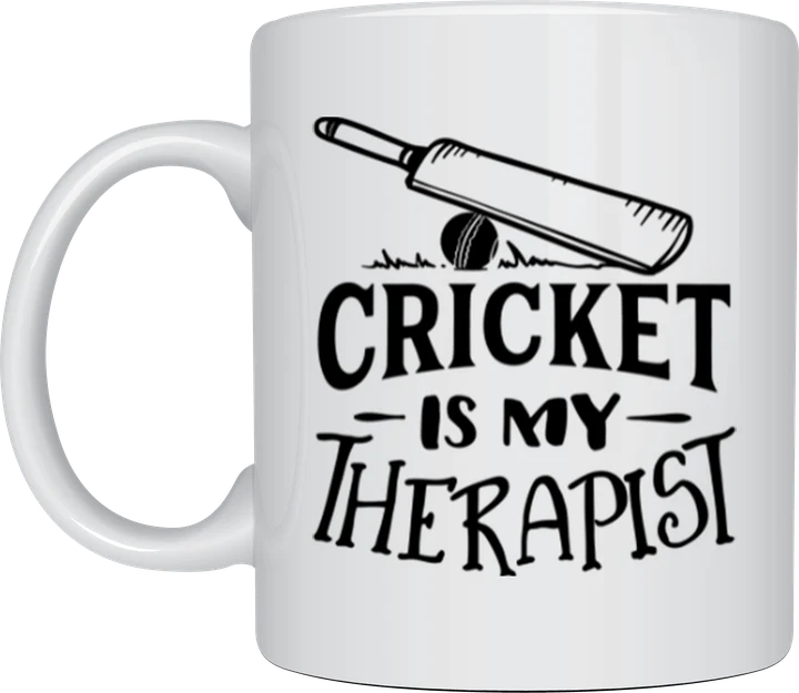 Cricket Is My Therapist mug