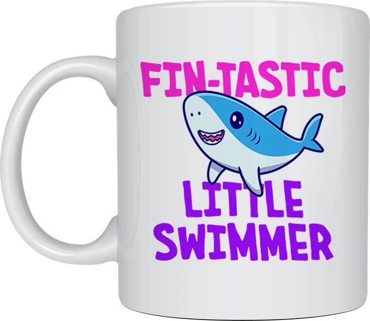 Fin-tastic Little Swimmer shark mug