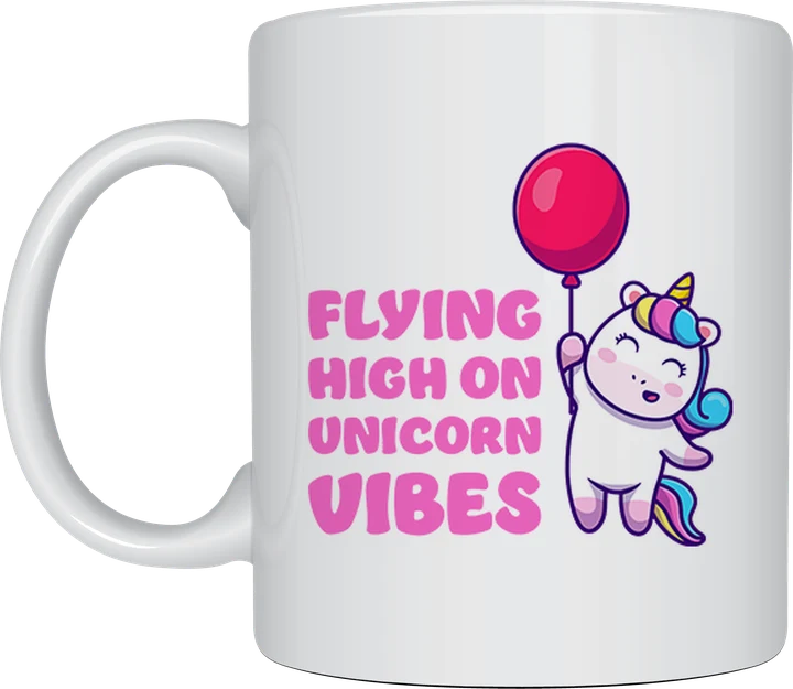 Unicorn Vibes cute mug