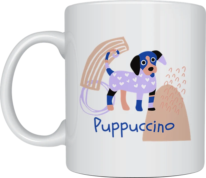Sausage dog mug - Puppuccino