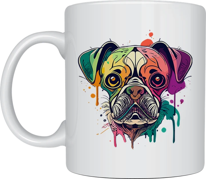 French bulldog coffee mug - Colour Splash Frenchie Dog