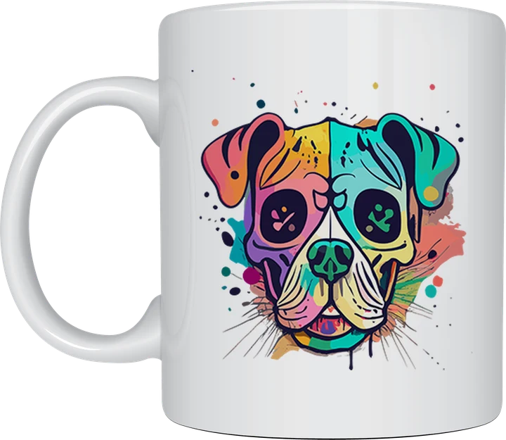 Dog mum mug - Colour Splash Eyes Dog