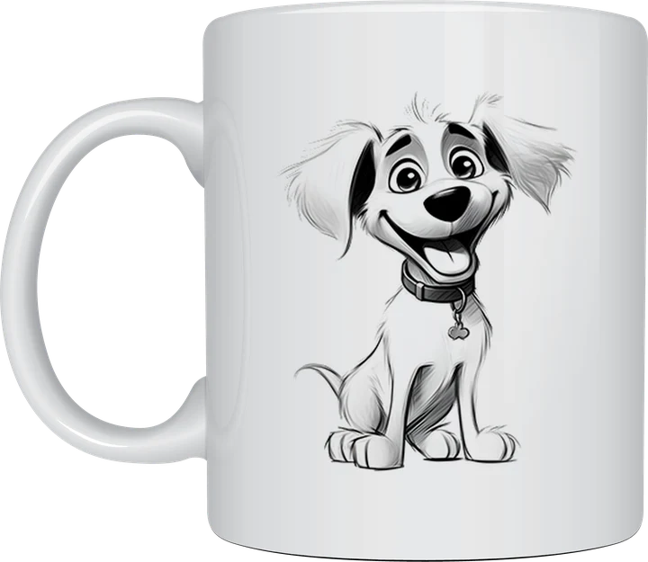 Beagle mug - Happy Dog Sketch