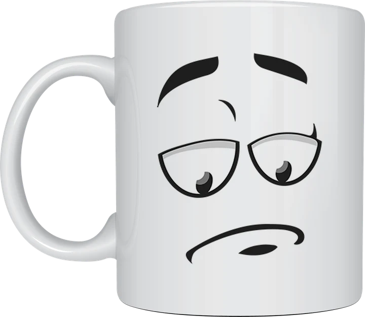 Novelty mug - Unimpressed Gaze droopy expression