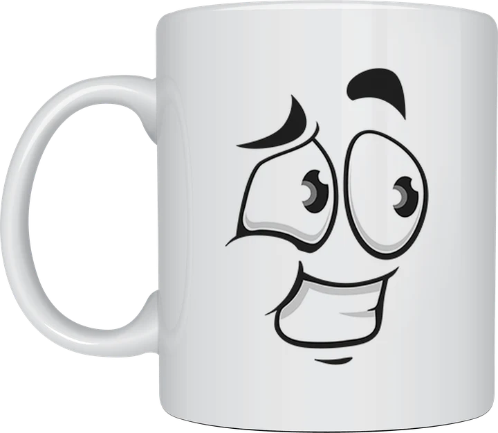 Novelty mug - Pleading Eyes hopeful expression