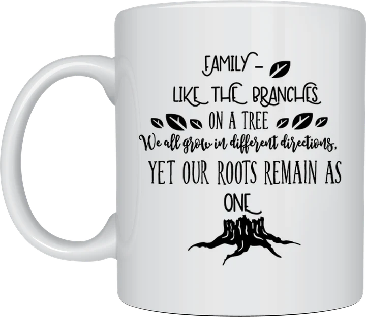Family mug - Family Tree roots and branches quote
