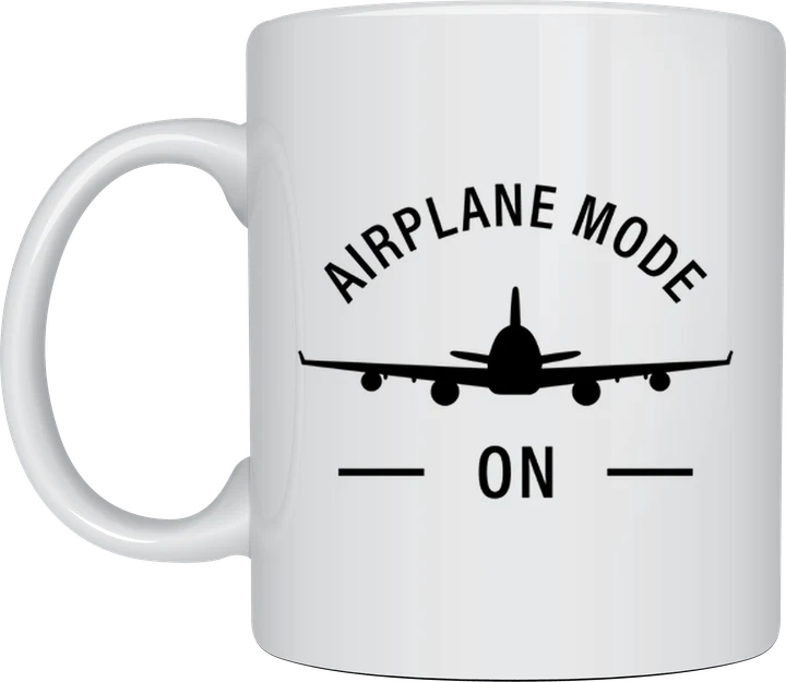 Holiday mug - Airplane Mode On design