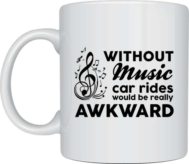 Awkward Car Rides music mug