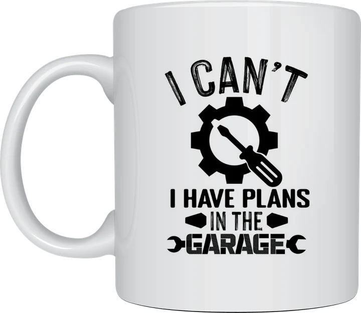Mechanic mug - I Can't I Have Plans In The Garage gear icon