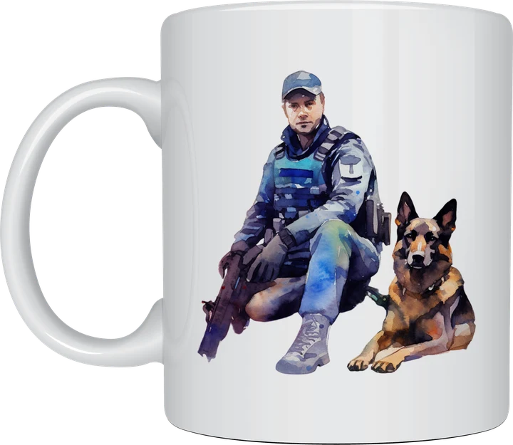 K9 unit watercolour mug