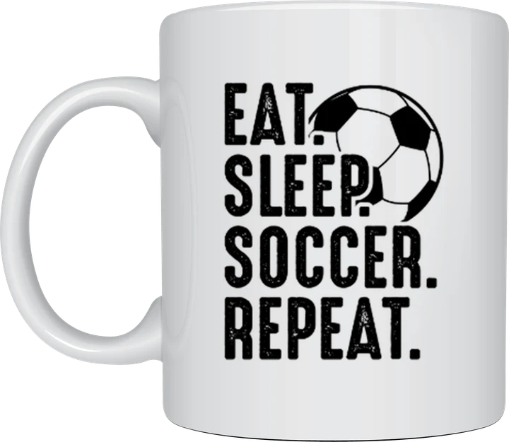 Soccer fan gift - Eat Sleep Soccer Repeat design
