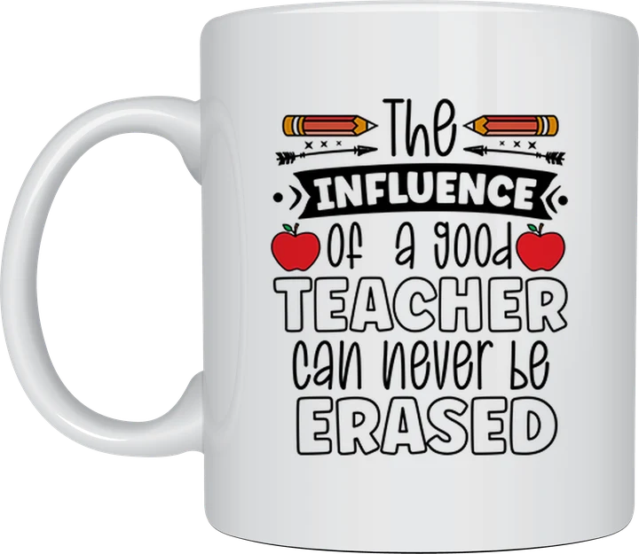 Teacher Influence mug - pencil pun design