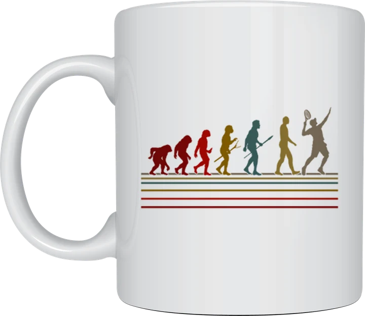 Tennis mug - Evolution of Tennis design