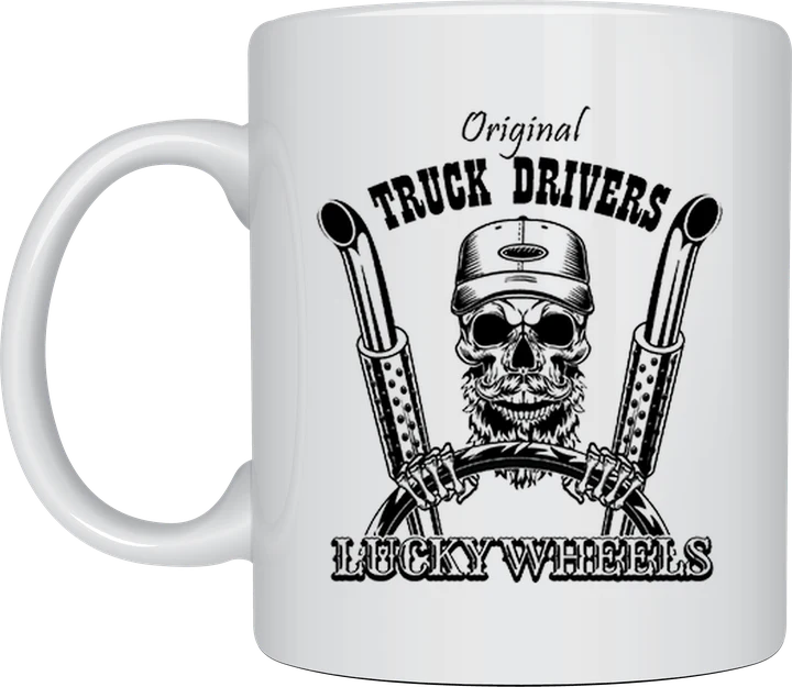Trucker cups - Truck Drivers Lucky Wheels